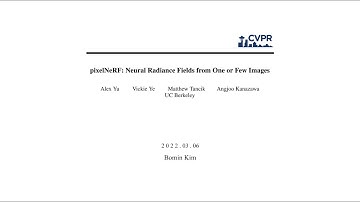[논문 리뷰] pixelNeRF: Neural Radiance Fields from One or Few Images - 김보민
