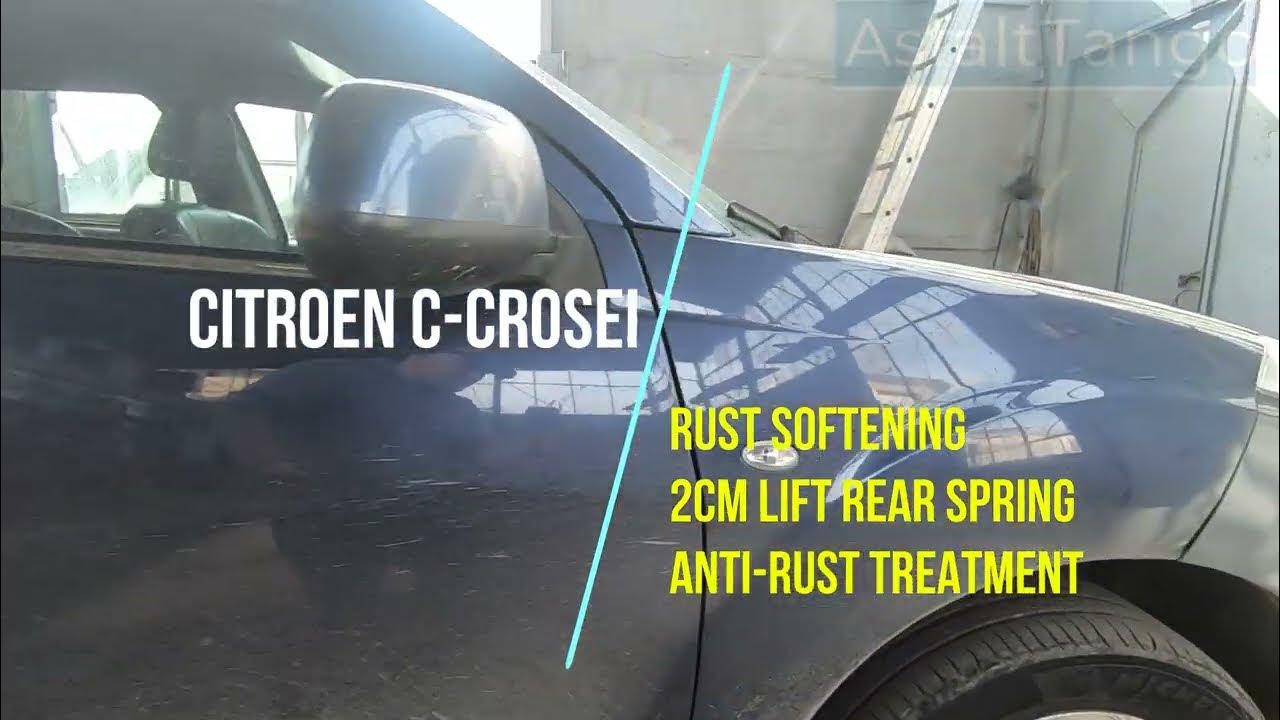 Citroen C-CROSSER anti rust treatment and 2cm lift rear spring.Mitsubishi  Oulander,Peugeot 4007 - YouTube