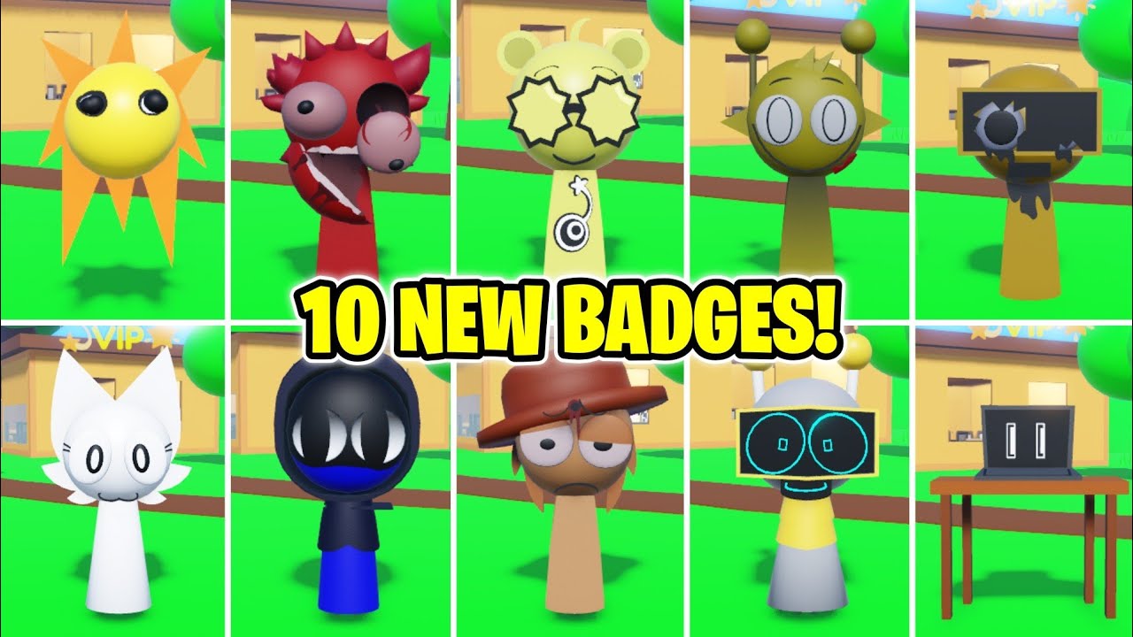 (MEGA UPDATE!) 3D SPRUNKI RP AND ANIMATIONS - How to get ALL 10 NEW BADGES!! NEW UPDATE! (ROBLOX)