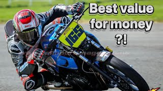 CB 500 RACING! THE MOST AFFORDABLE WAY TO GO RACING! AINTREE RACE TRACK | HONDA CB500 RACING|ONBOARD