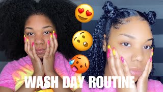 Wash Day after 1 Month Old Box Braids | Easy Wash &amp; Go Hairstyle | Low Porosity Hair