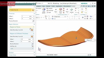 NX 12.0 | SIEMENS | Walkthrough - Thicken