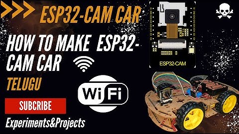 Surveillance Car using ESP32 CAM module | ESP32 Cam wifi-car తెలుగు | #viral #diy #esp32 #telugu