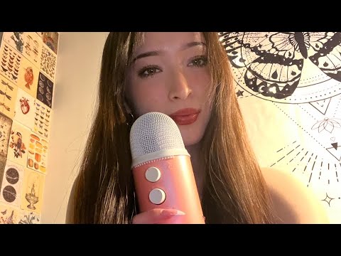 ASMR Close-Up Clicky Whisper Ramble spilling the gym crush tea