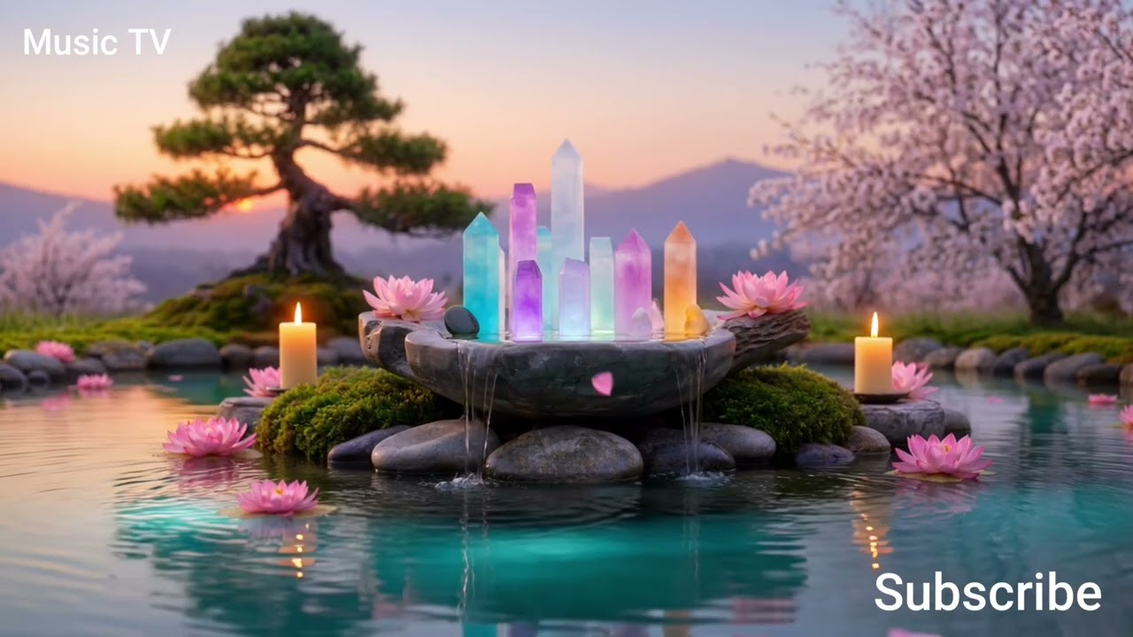 Relaxing music piano/ sleeping music, waterfall  and bard natural sound soft music🎶🎹