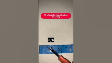 How to read a measuring tape  #sewing #how #diy #measurement