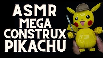 ASMR Mega Construx Pikachu (no talking ASMR) full building