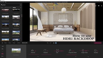 HOW TO USE HDRI BACKDROP IN TWINMOTION 2022.2