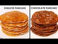 Eggless Pancake - Pillowy Soft Recipe - 2 Flavors - Chocolate Pancakes | CookingShooking