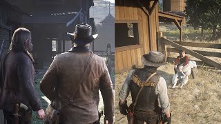 Jack Marston Learning To Shear Sheep With An Edited Arthur Flashback Red Dead Redemption 2 Rdr2