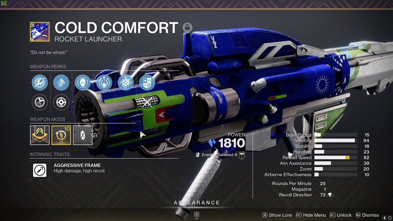 Testing new Cold Comfort Rocket Launcher from Ghost of the Deep Dungeon GOD ROLL!