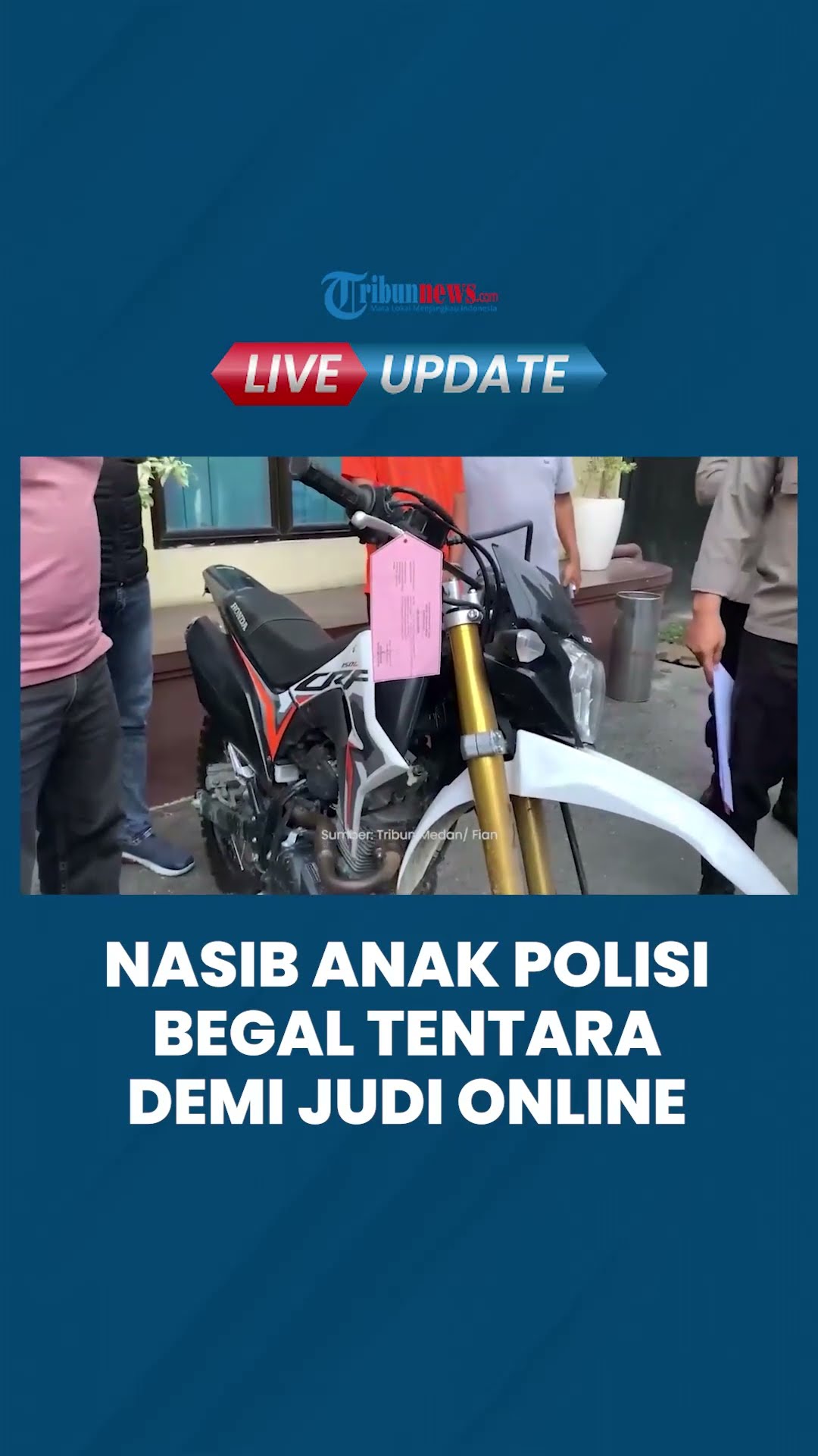 Nasib Anak Polisi Begal Tentara di Depan Markas TNI demi Main Judi, Terancam 15 Tahun Bui