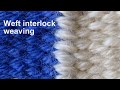 Weft interlock weaving technique - weaving lessons for beginners