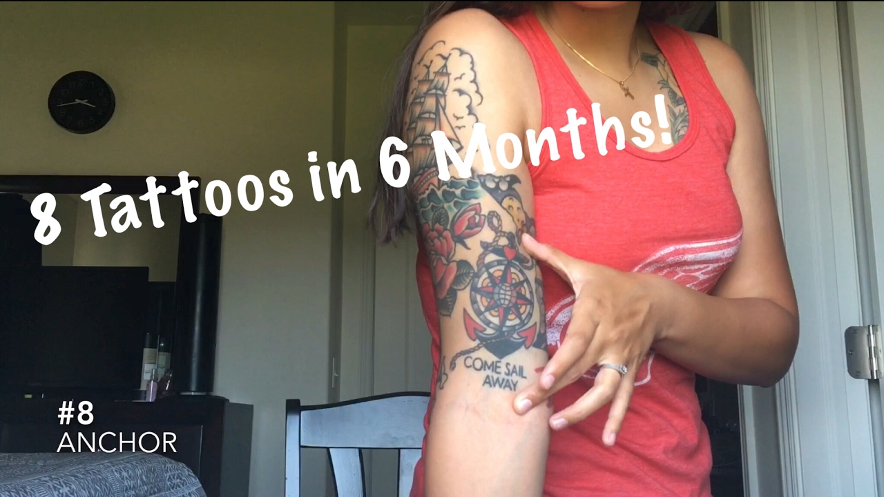 8 Tattoos in 6 Months! YouTube