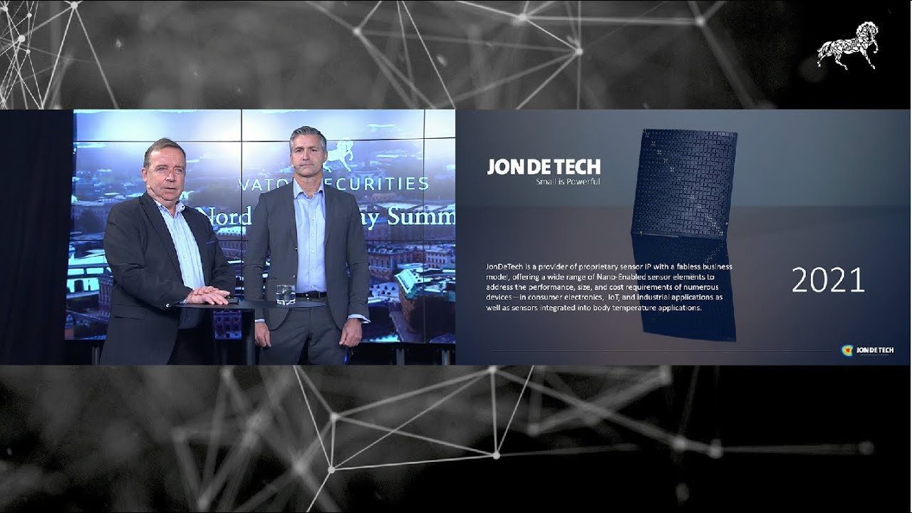 JonDeTech Sensors Vator Securities Nordic Tech Day Summit YouTube