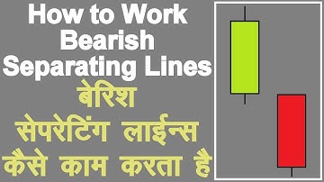How to use Separating Lines Bearish Continuation Candlestick Pattern in Hindi.