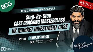 Step by step Case Cracking Masterclass: UK Market Investment Case | Being Consultant