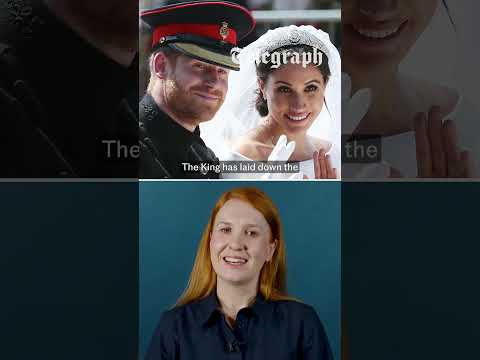 Video King Charles says Prince Harry and Meghan not working royals