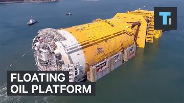This mammoth structure keeps oil platforms afloat