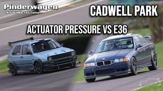 Low Boost 305HP vs E36 | Cadwell Park |  February 2024 | #pinderwagen | Golf MK2 16VT |【4K】