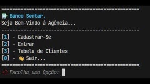 Sistema Bancário com Python | Projeto ADS