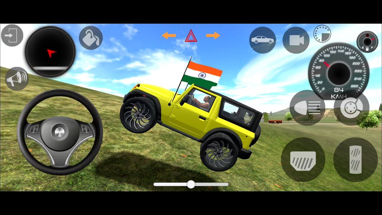 Stand Yellow Thar Village🔥😍 Indian Cars Driving 3D 2025 | New Cars Driving 3D Video Yello Thar 005