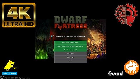 ☼   4K UI SETTINGS - DWARF FORTRESS   ☼