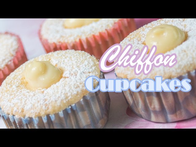 Hokkaido Chiffon Cupcakes (with video) - The Unlikely Baker®