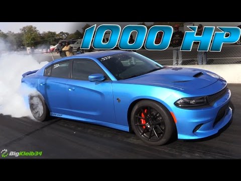 1000hp Charger Hellcat vs the Quarter Mile - YouTube