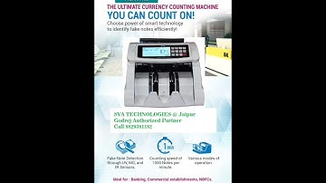 Godrej count matic loose note counting machine with fake note detector SVA TECHNOLOGIES @ JAIPUR