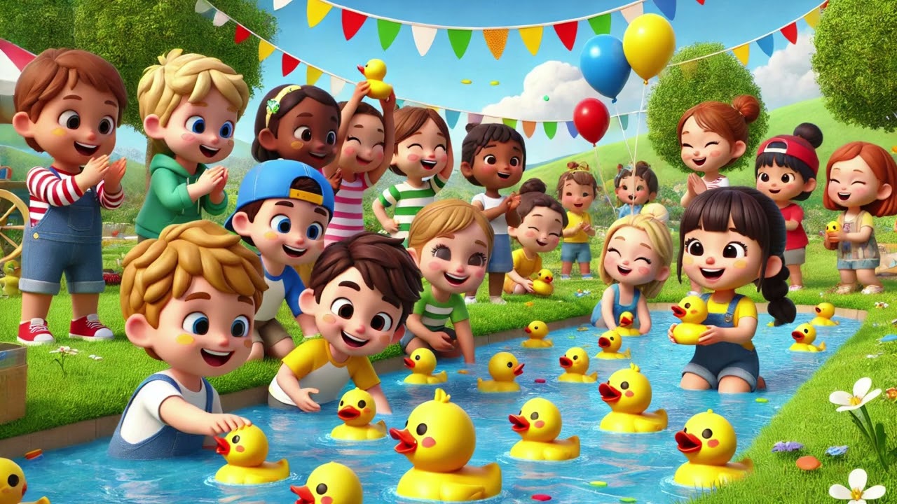 🎉🦆 The Great Duck Race 🐥💦 | Fun Kids Rhymes 🎶 | Learning Songs |Nursery Rhymes & Kids Songs