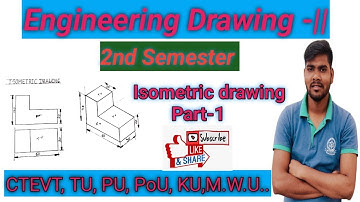 Isometric Drawing| Engineering drawing|Shobha Pandit| Semester second| CTEVT|TU|PU|PoU| Part-1