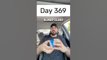 Day 369 of solving the Rubik’s cube blindfolded every single day until I break the National Record.