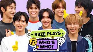 【RIIZE】「誰が一番〇〇？」メンバーに質問してみた！【インタビュー】（日本語字幕）RIIZE Plays Who's Who