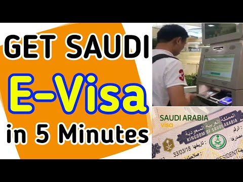 How to get Saudi E-Visa or on Arrival Visa through E-Visa Machine in 5 Minutes