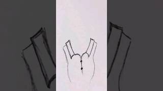 How to draw a collar step by step with easy fast way 14