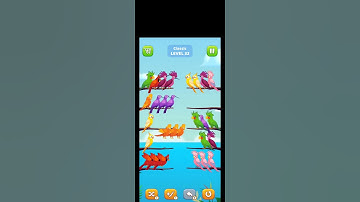 BIRD SORT PUZZLE, LEVEL - 32 #shorts #lovely #games