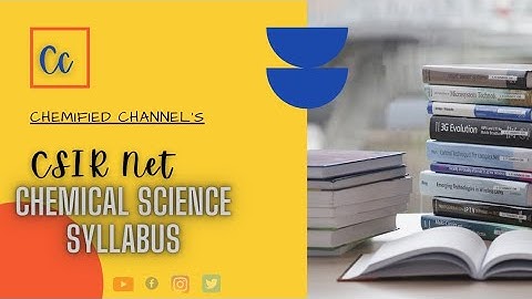 CSIR Net chemical science SYLLABUS|| Tamil||