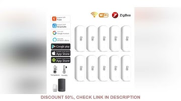 1/10PCS Zigbee 3.0 Wifi Temperature Humidity Sensor Tuya Smart Life Thermometer Hygrometer Detector