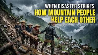 When Disaster Strikes: How Mountain Villages People Help Each Other | Ghibli-style animation Video