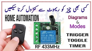 433MHz RF Relay Module Complete Guide | Remote Control Relay