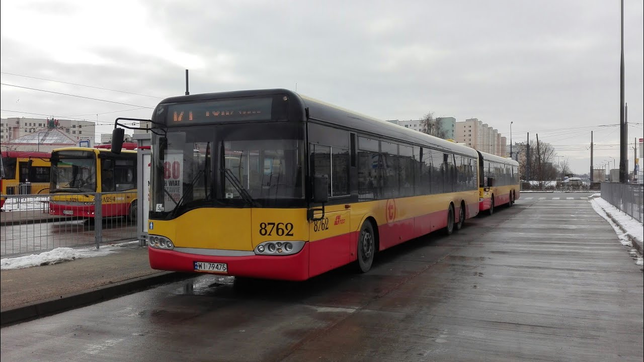 Przejazd Solarisem Urbino 15 I gen. #8762 na linii 171