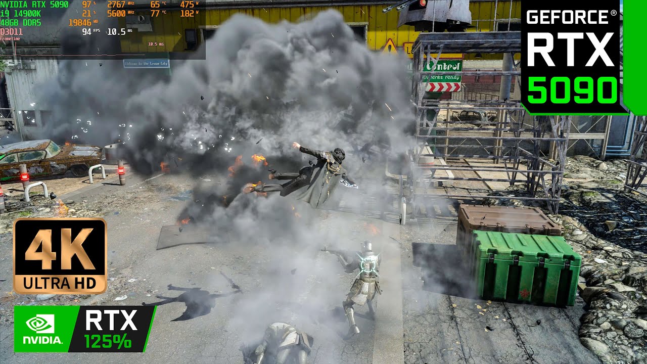 Final Fantasy 15 PC (RTX 5090) - Free Roaming and Fighting | 4K Maximum Settings Gameplay