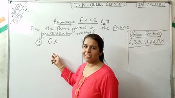 Prime Factors by Prime Factorization method/Class5/Ratna Sagar/Maths/Ch-3/Ex-3.2/Q5&Q6/Ishika Ma