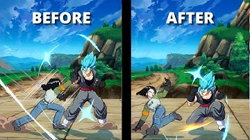 Android 17 Changes! Before and After Comparison!! Dragon Ball FighterZ Patch 1.31