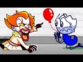 Max Can't Escape Pennywise | Animated Cartoon Characters | The Incredible Max Pencilmation