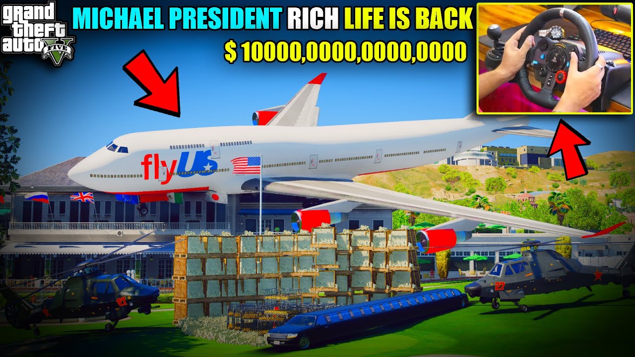 GTA 5 : President Rich Life In Los Santos With New Luxury House Gameplay With Logitech G29