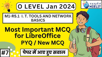 Libreoffice important MCQ Questions | IT Tools MCQ Question  Important question for O level Exam #7
