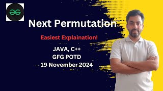 Next Permutation | GFG POTD 19 Nov 2024 | JAVA | C++
