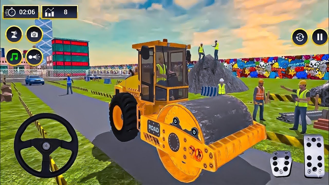 City Road Construction Simulator Game - Road Builder Android Gameplay 2026